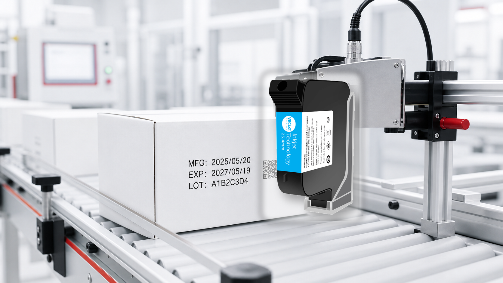 Manufacturing date and batch code printing application
