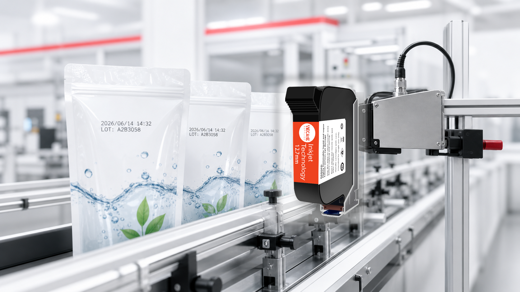 Plastic packaging coding application